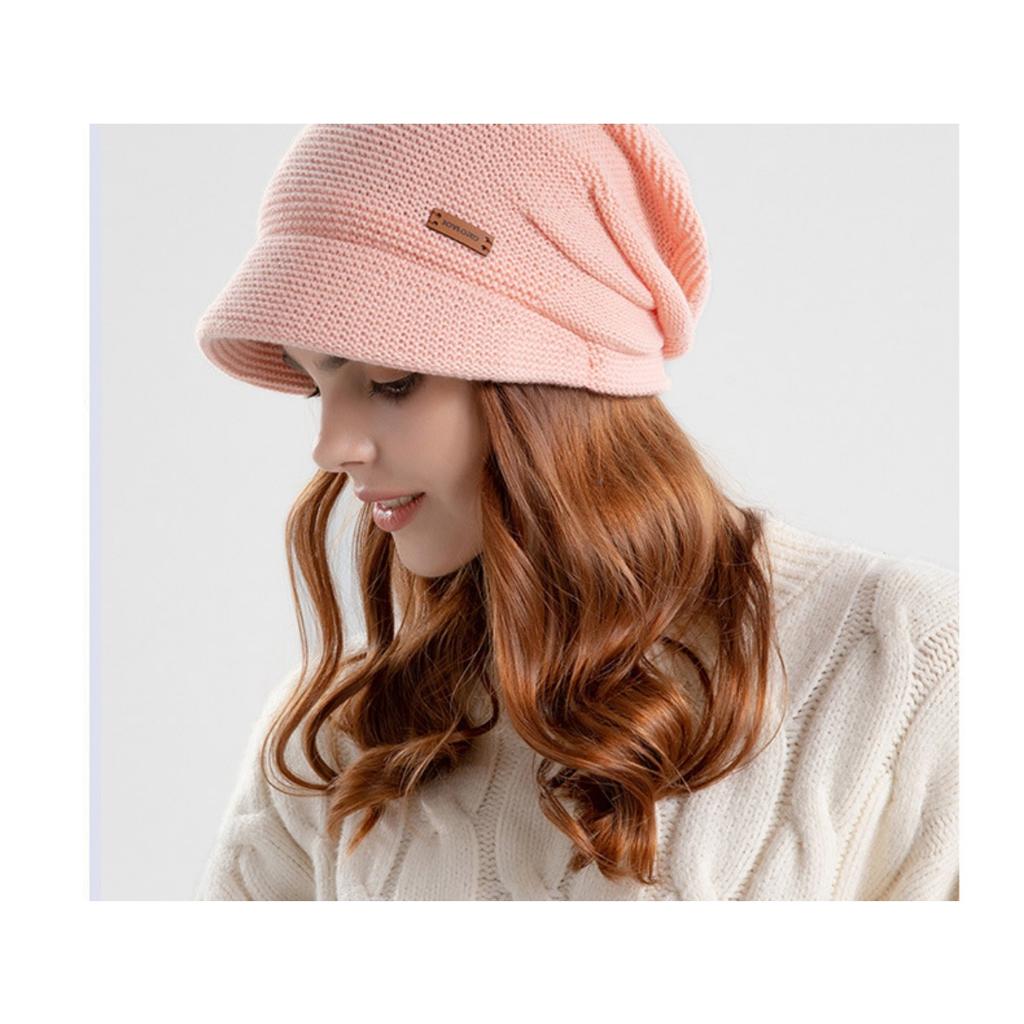 Velvet, Stacked Hat, Female, Outdoor, Warm, Hooded Hat, Ear Protection Hat