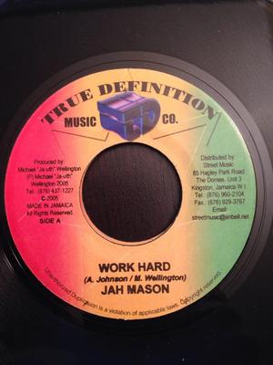 Disque 7 pouces JAH MASON / GLACIER - Work Hard / Can't Take It No More AUCUN True Definition 2005 Jamaïque Reggae, Ska & Dub Occasion