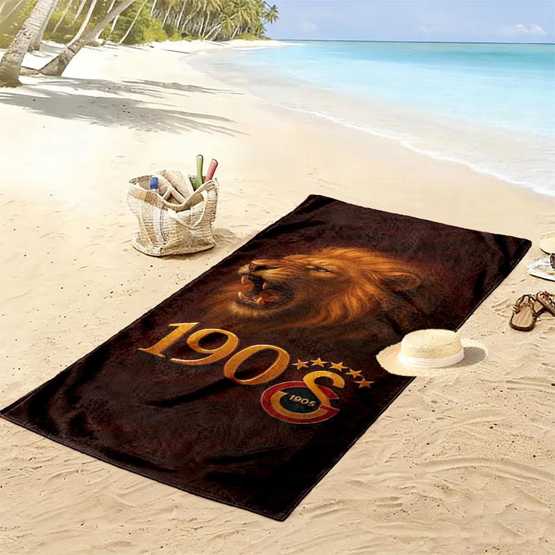 Galatasaray S Print Beach Towel, Large Soft Quick Dry Towel for Beach Camping Swimming
