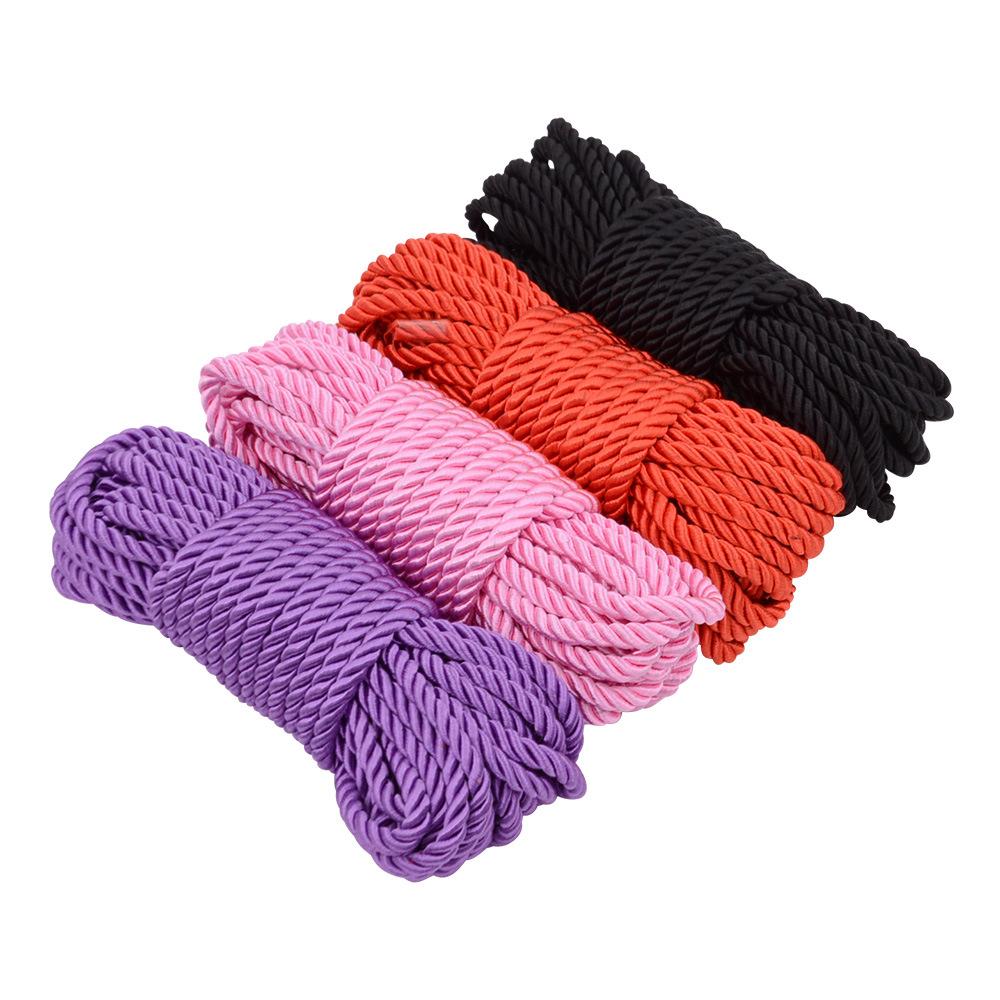 5 M 10 M Mercerized Rope Bed BDSM Binding Rope Hands and Feet Binding Training Adult Sex Product Props