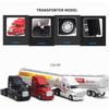 1/48 LKW-Anhänger-Spielzeug, Öltanker-LKW-Spielzeugfahrzeug aus Legierung, abnehmbares Öltransportfahrzeug mit Rückziehfunktion, mit Ton und Licht für Kinder