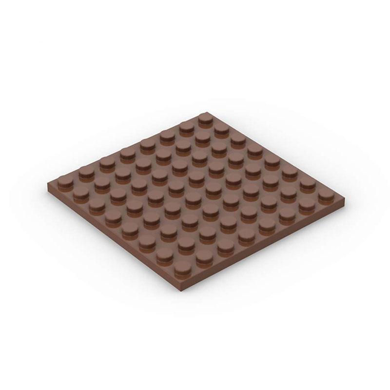 50pcs DIY Building Blocks  8x8 Dot 12Color Educational Creative Toys for Children Size Compatible With 41539 Thin Figures Bricks