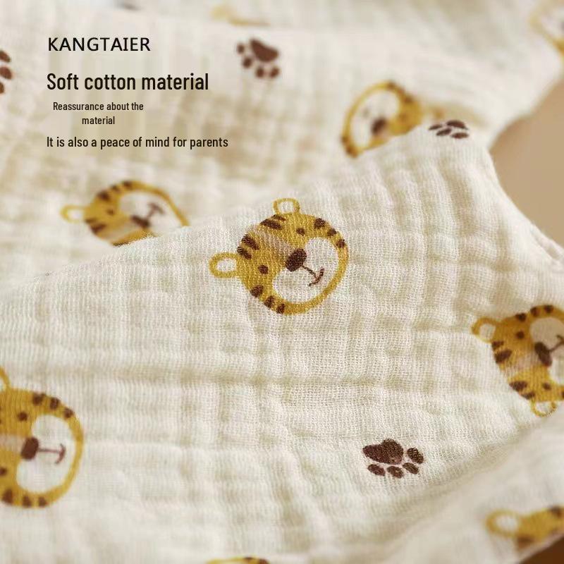 New Style Six-Layer Cotton Yarn Baby Drool Bib: Anti-Spit Up Petal Design for Newborns