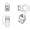 Uniview Cat6 Unshielded Information Module (100-Pack) CN plug (adapter included)