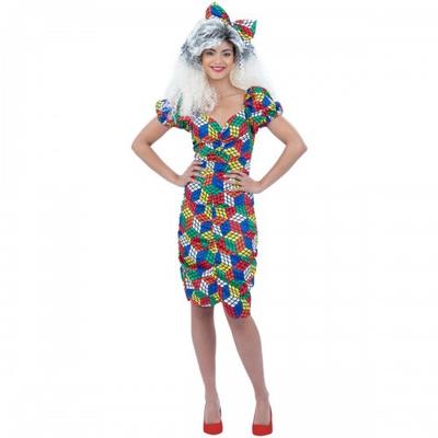 Smiffys Womens/Ladies RubikÂ´s Cube Costume