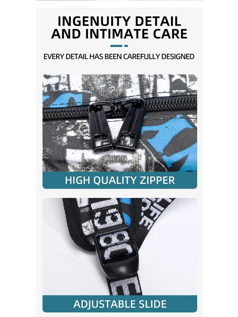 Shark Design Lightweight Oxford School Backpack for Boys