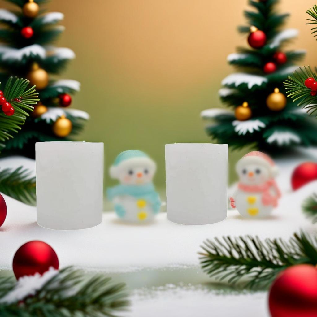 Snowman Scented Candle Mold: DIY Christmas Wax or Resin Ornament