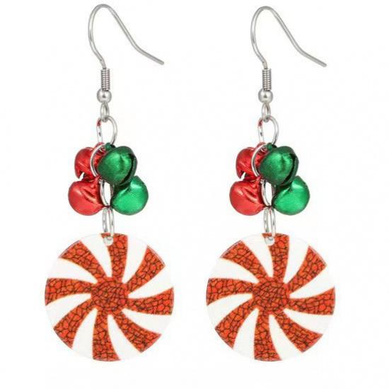 1 pair of ladies' Christmas earrings, Christmas gift for everyday wear, Christmas-themed jewellery, ladies' accessories
