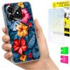 Etui Do Honor X5C Plus / X5C 4G Obudowa Foto Case Plecki Kwiaty + Szkło 9H