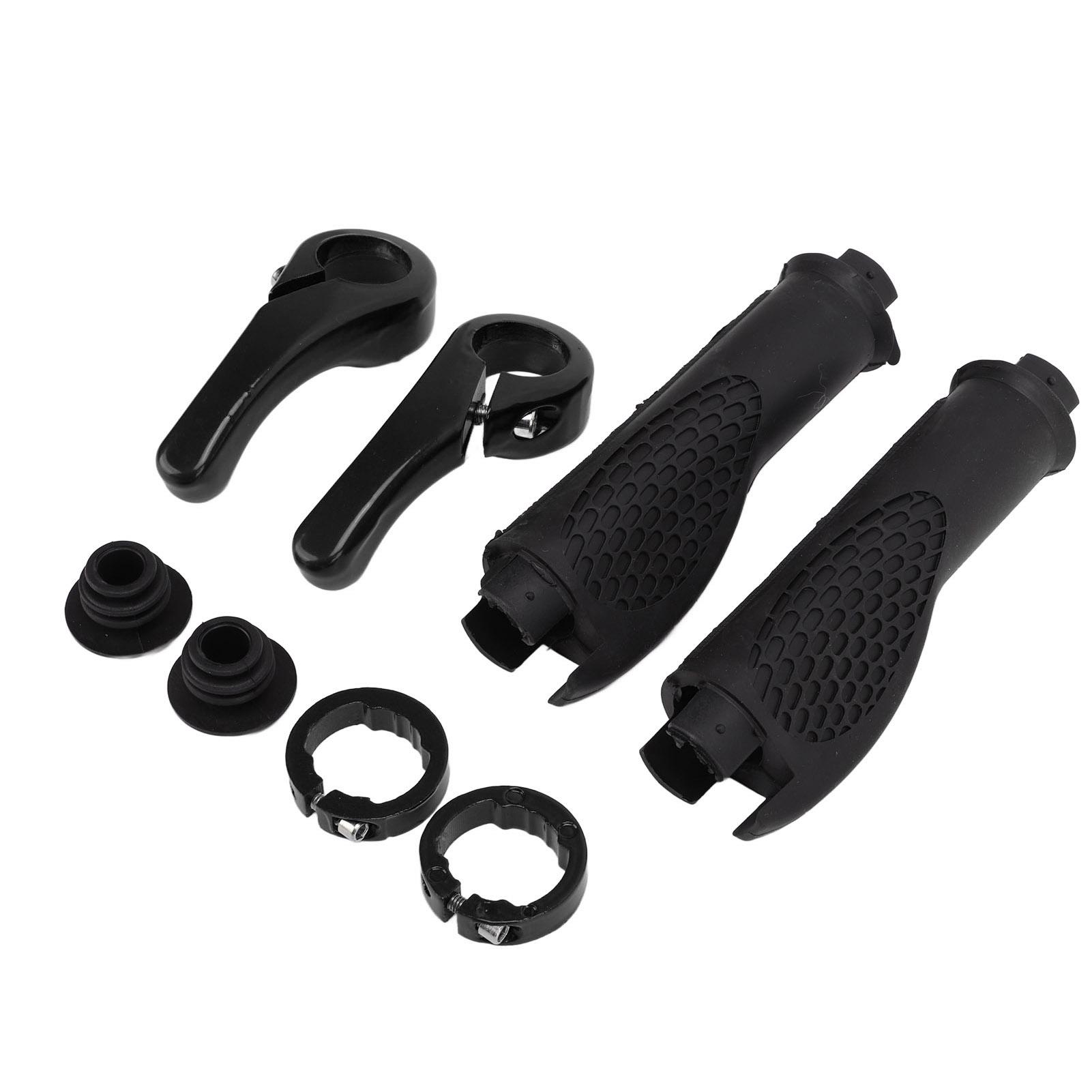 Bike Handlebar Grips Ergonomic Design Non Slip Comfortable   Rubber Horn Grip