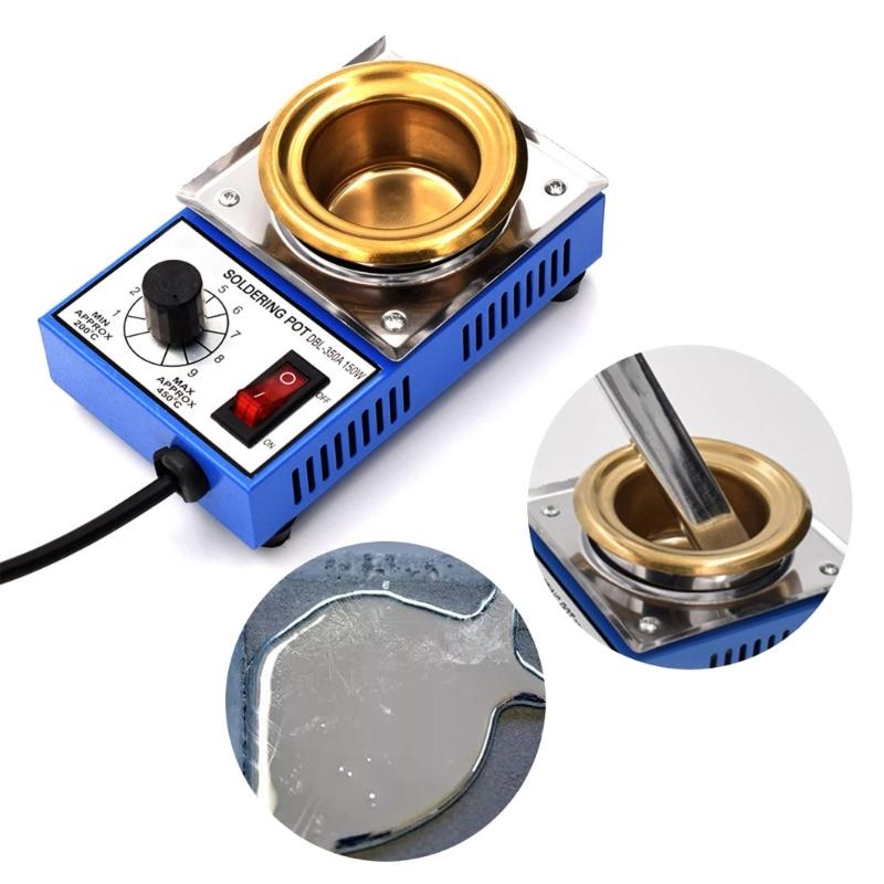 High Temperature Resistant 150W Melting Furnace Stove Tin Pots Tool for Electronics Safe & Efficient Soldering 200-450℃