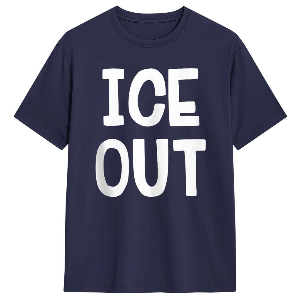 ICE Out TShirt for Unisex  Leisure 100 Cotton Tee Shirt Round Neck Short Sleeve T Shirt New Arrival Clothing