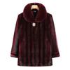 Faux Fur Coat for Women: Grandma Style, Thickened Winter Wear, Mink Velvet for Middle-Aged and Elderly