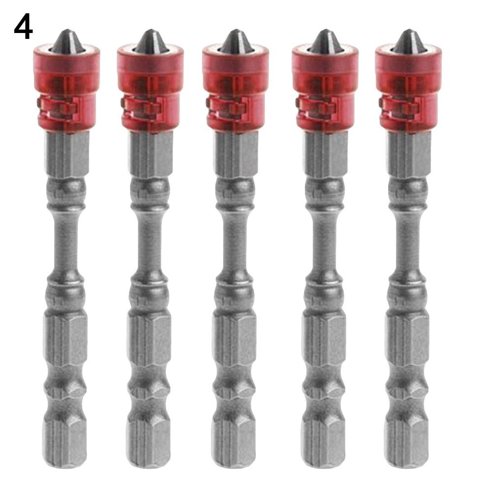 

14 5 шт. 65 мм Шестигранный хвостовик Ph2 Одинарная головка Противоскользящие Магнитные биты для отвертки Горячие красный