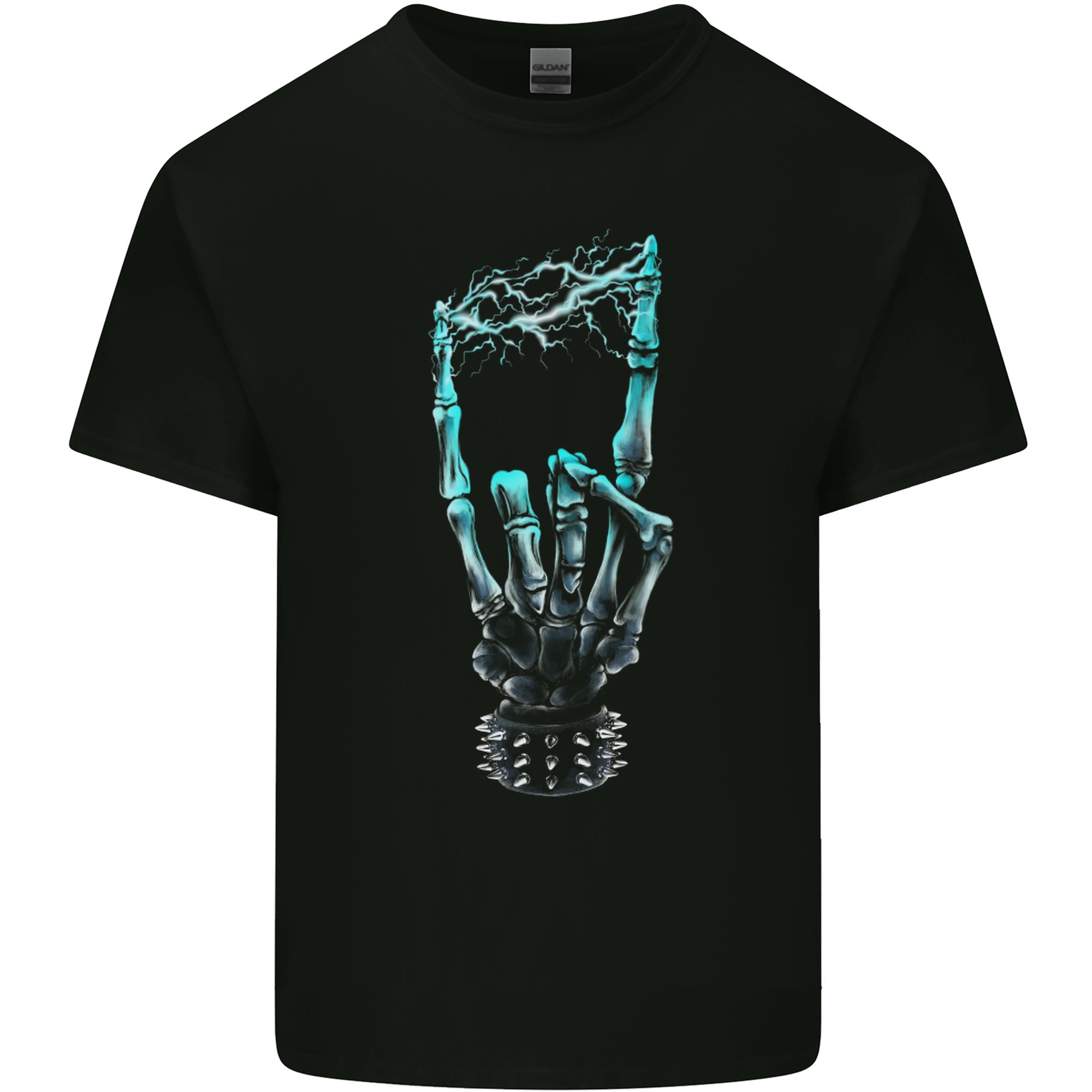 Electric Rock Music Hand Guitar Heavy Metal Unisexs Light Cotton TShirt S