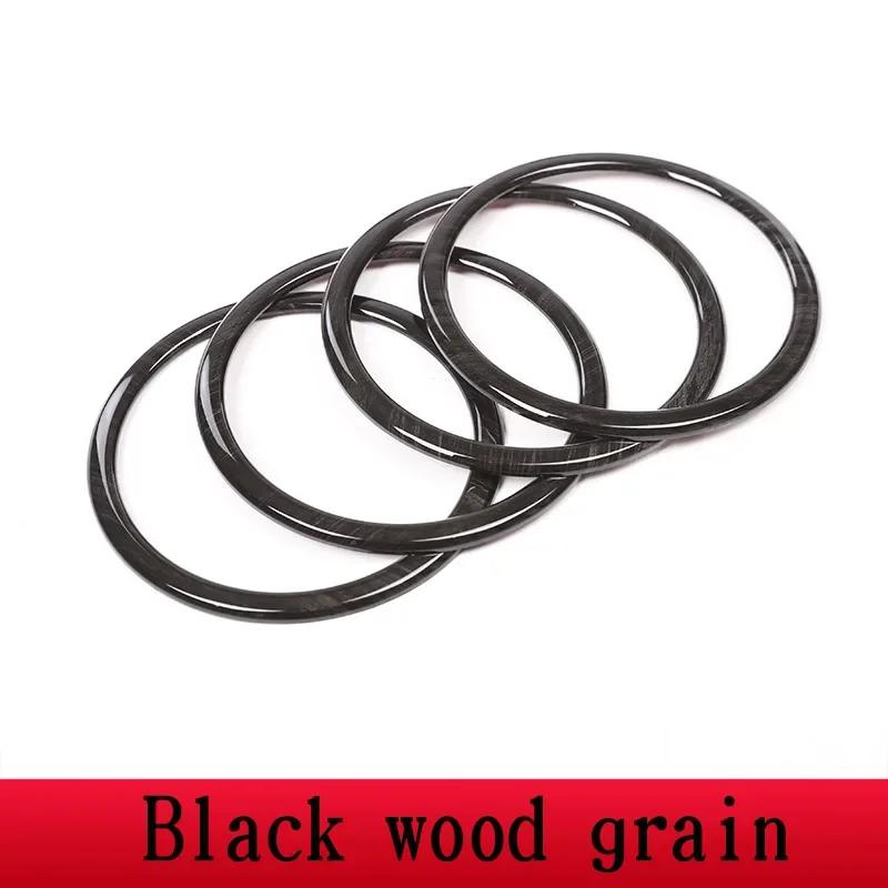 suitable For -2025 Toyota GR Supra A90 ABS Carbon Fiber/Silver Car Door Speaker Ring Trim Sticker Interior Car Accessories