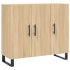 VidaXL Buffet chêne sonoma 90x34x80 cm bois d'ingénierie 828135
