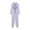 Sports Casual Women's Zipper Decorative Hooded Jumpsuit Jumpsuit