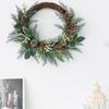 Christmas Wreath Winter Wreath Front Door Wreath for Front Door Hallway Porch Garden, Christmas Tree Decorations
