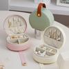 Elegant Leather Jewelry Organizer With Compact Design For Travel And Gift Giving