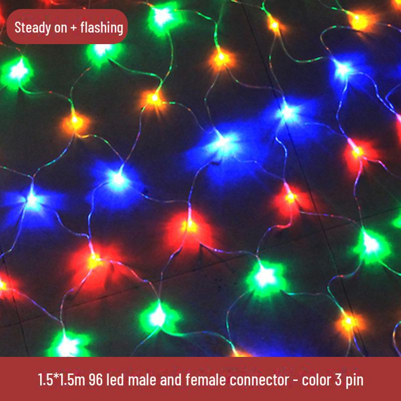 Wasserdichte LED Lichterketten für Fischernetze zur Dekoration von Rasen und Landschaft im Außenbereich