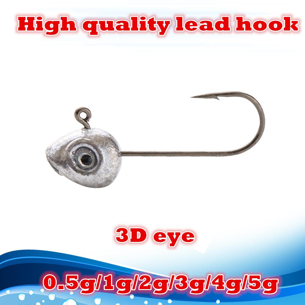 Swim Small Lead Head Soft Lure Jig Head Fishing Hook LRF Fishing Hook Different Model Lead Head Jig Hook