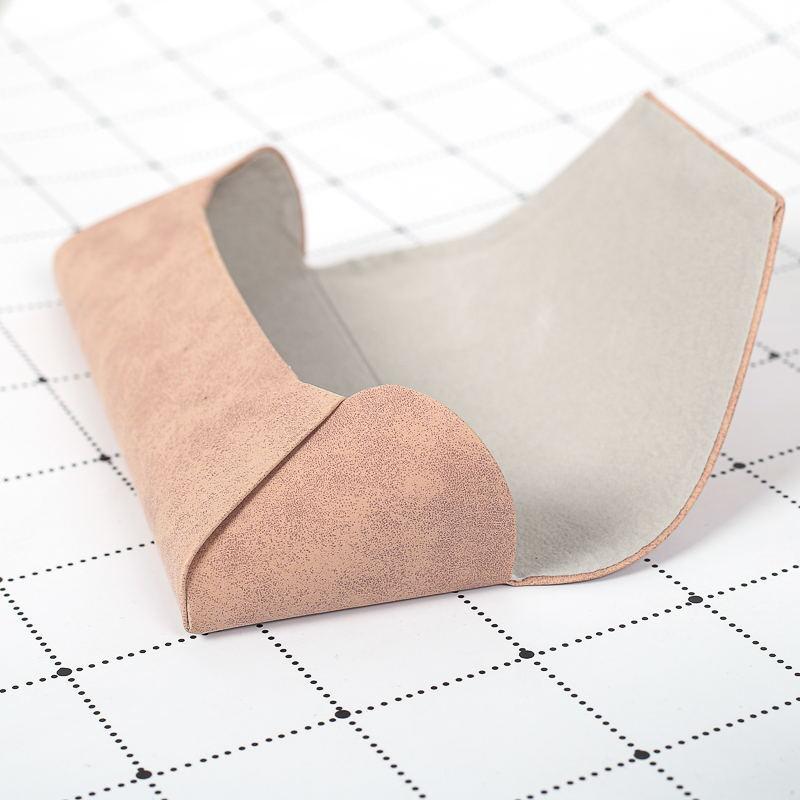 Portable Soft Glasses Pouch Bag Fashion PU Leather Cover Sunglasses Case for Women Men Glasses  Accessories Glasses Box