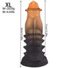 Ultra-Soft Textured Fantasy Anal Plug with Smooth Tapered Tip - Body Safe Silicone Graduated Massager for Unisex Adult Game