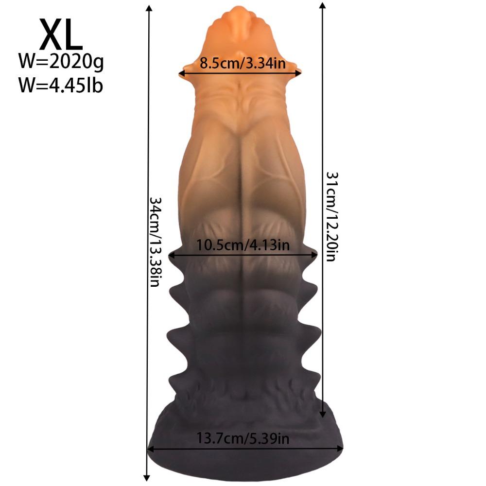 Ultra-Soft Textured Fantasy Anal Plug with Smooth Tapered Tip - Body Safe Silicone Graduated Massager for Unisex Adult Game