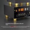 4Pcs Speaker Foot Set Carbon Fiber Aluminum Alloy Shockproof Audio Feet Pad for Home HiFi Sound System Upgrade