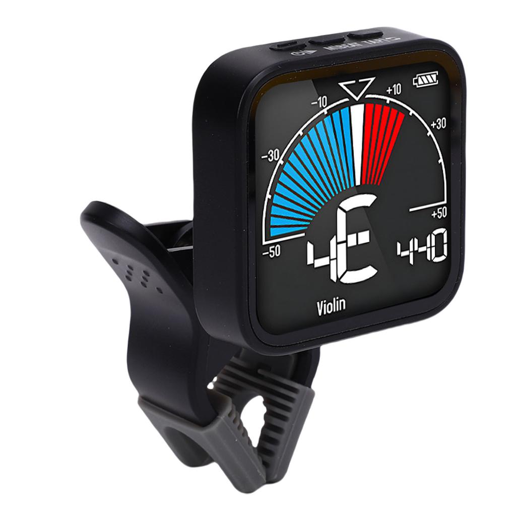 Geige Stimmgerät Metronom Professionelles Elektronisches Stimmgerät mit Klarer Anzeige und Klemme für Bratsche Cello