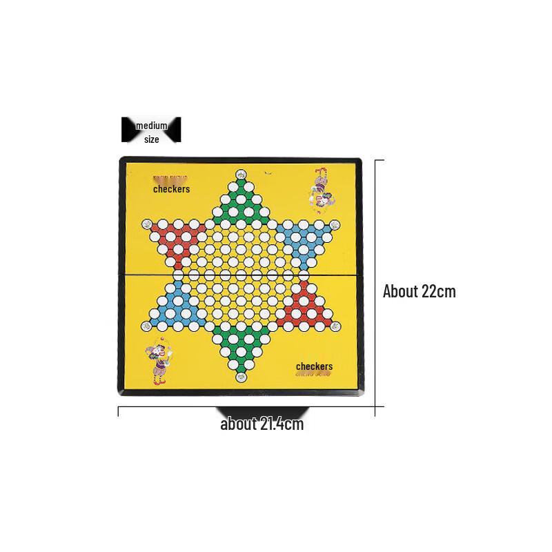 Brangdy Magnetic Foldable Checkers Game Set (2-Pack)