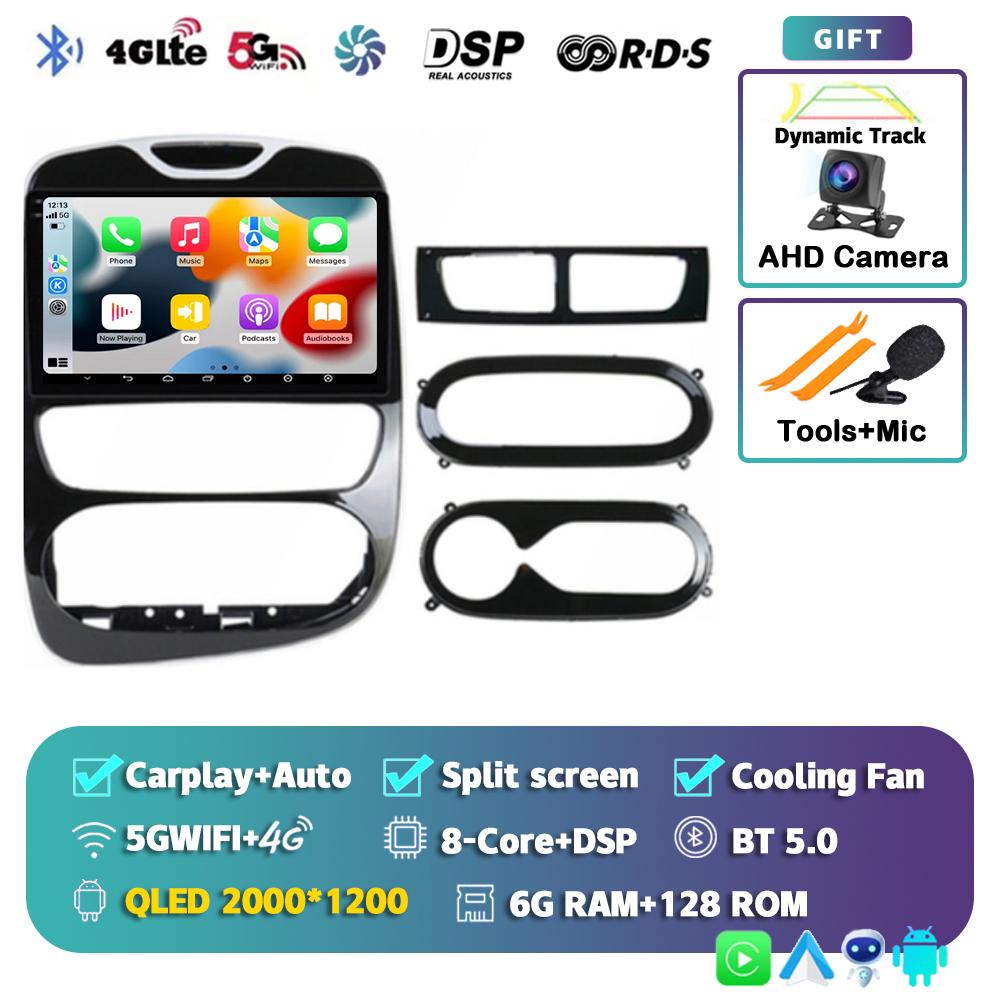 Android 14 Carplay Auto For Renault Clio 3 4 2012-2015 2016 2017 2018 Car Radio Multimedia Video Player Stereo Audio DSP 2Din BT