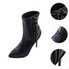 1/6 Women Short Boots High Heels Stylish Dressing Up Soft Props Miniature Ankle Footwear for