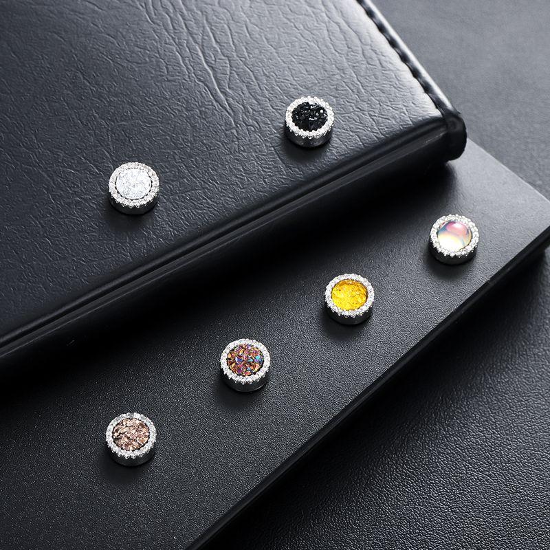 

Color Vug Ear Clip Men s Niche Style Non-Pierced Magnetic Ear Studs Handsome Stylish Temperament Fashion Earrings Women One for each of the six pieces