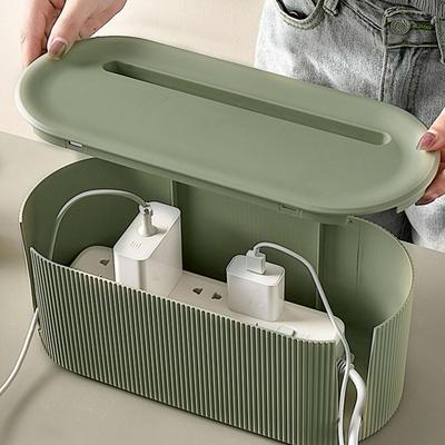 Plug Board Storage Box Cable Wire Organizer Case Socket Wireless WiFi Router Bracelet Desktop Data Line Plug Holder Shelf Box