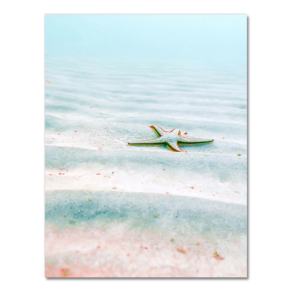 Pink Sea Beach Shell Pineapple Hammock Nordic Posters And Prints Wall Art Canvas PaintingWall Pictures For Living Room Decor