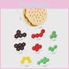 Wooden Hamburger Shaped Brain Puzzle Toy For Kids Educational Logic Development And Early Learning