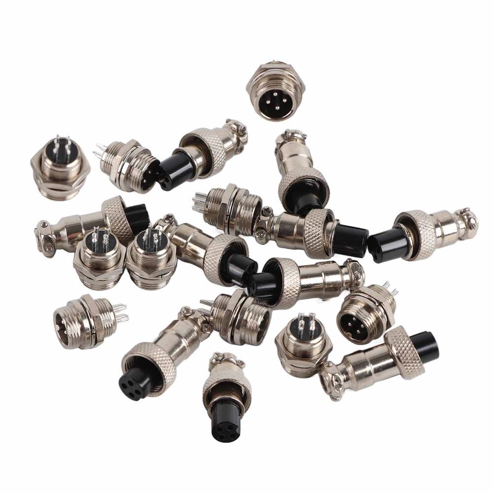 10 Set 12mm Aviation Plug GX12 Socket Connector Aviation Connector  Data Acquisition Systems