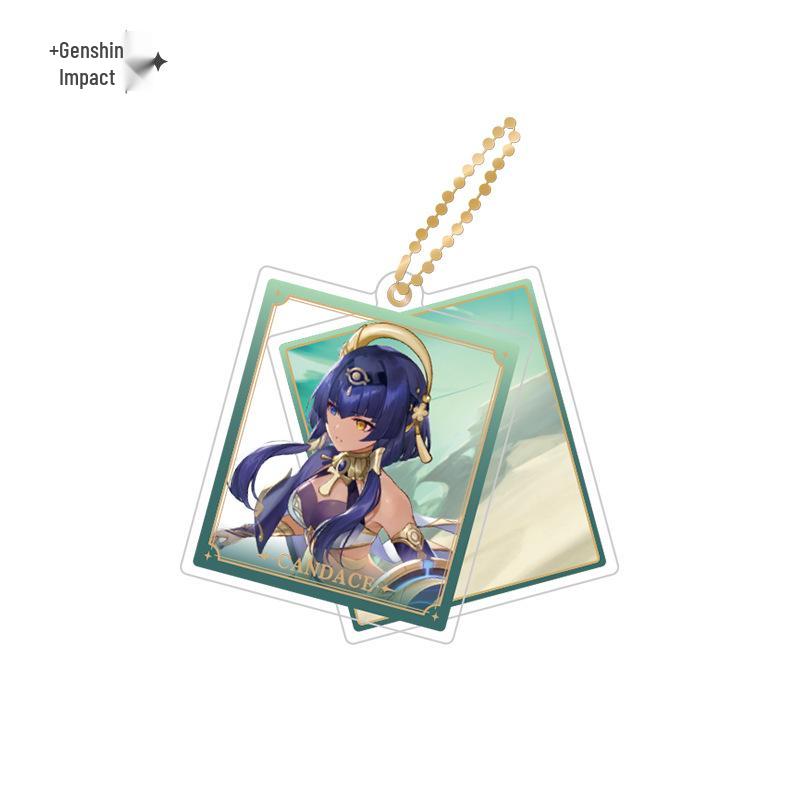 In Stock: Genshin Impact Character Badges & Keychains - Furina & Kazuha Series
