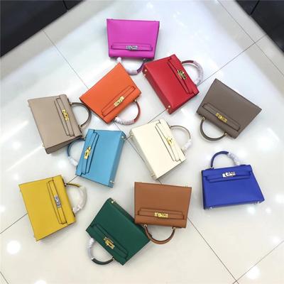 2023 Chinese New Year KL Second-generation Palm Pattern Multi-color Cowhide Women's Bag Single Shoulder Crossbody Handbag Mini Bag Tide