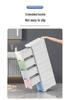 Thick 25cm Ultra-Narrow Storage Cabinet: Kitchen & Bathroom Plastic Drawer Shelf