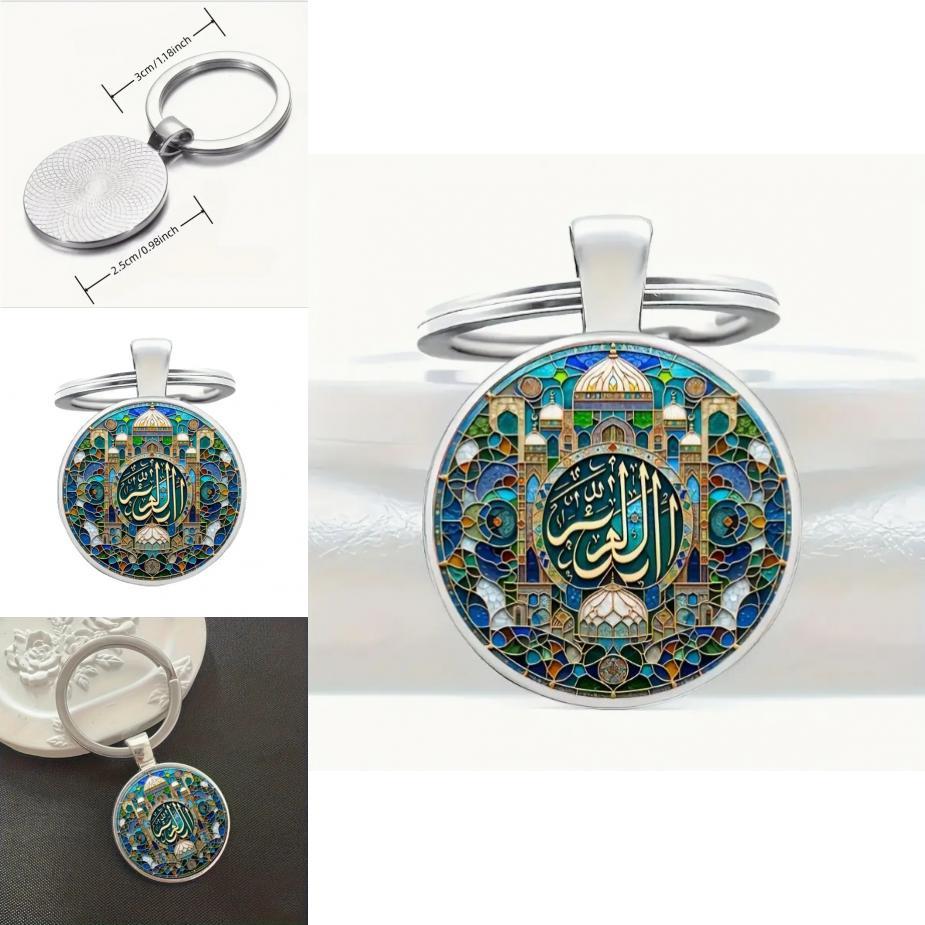 Silver Palace Design Keychain Zinc Alloy Suitable For Holiday Gift Giving