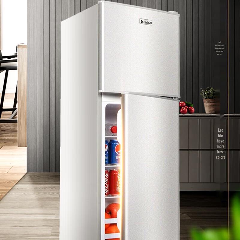 CHIGO BCD-132S Compact Double Door Refrigerator CN plug (adapter included)
