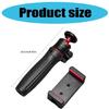 1 Set Rotatable Vlog Tripod 360 Degree Rotating Ballhead with Phone Mount Clamp for Travel Photography