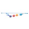 Felt Star Feather Teaser Stick Colorful Soft Hairball Star Cat Teaser Stick for Home Blue
