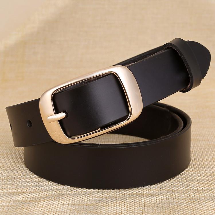 Leather Belt Womens Alloy Buckle Fashion Casual Wide Waist Strap Wear Daily