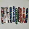 Festive Christmas Snap Bracelets: Santa Claus & Reindeer Wristbands for Kids