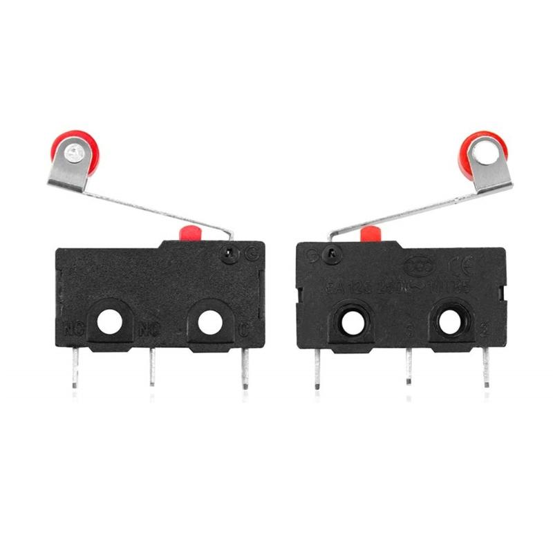 10Pcs SPDT MicroSwitch 5A 250V Rollers Actuator For Automation Equipment Control