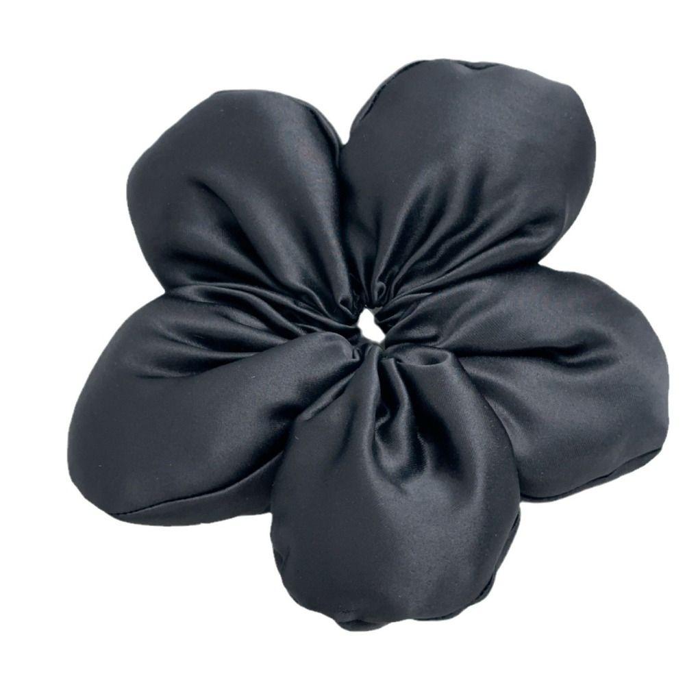 

Sponge Flower Scrunchies Flower Shape Exaggerated Hair Ring Large Satin Hair Scrunchies Daily style4